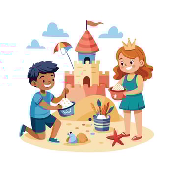 Kids moments illustration concept vector