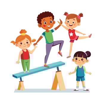 Kids moments illustration concept vector