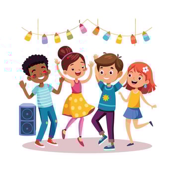 Kids moments illustration concept vector