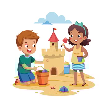 Kids moments illustration concept vector