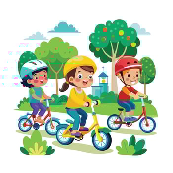 Kids moments illustration concept vector