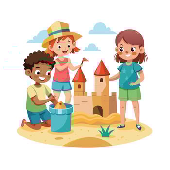 Kids moments illustration concept vector