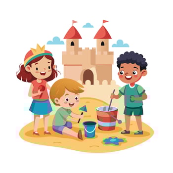 Kids moments illustration concept vector