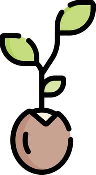 sprout illustration design vector