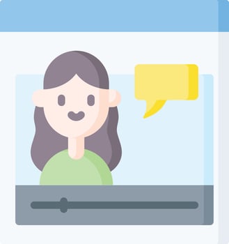 vlogger illustration design vector