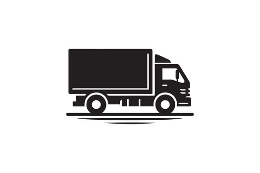 Truck logo, Truck silhouette vector