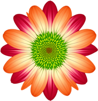 Vibrant dahlia blooms radiate cheerful garden charm. AI-generated. png