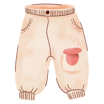 Vintage style children's clothing fashion png