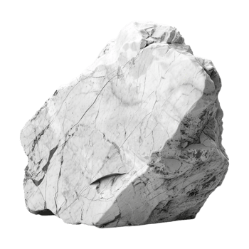 White Mountain Rock on Transparent Background png
