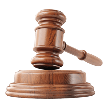 Judge gavel on Transparent Background png