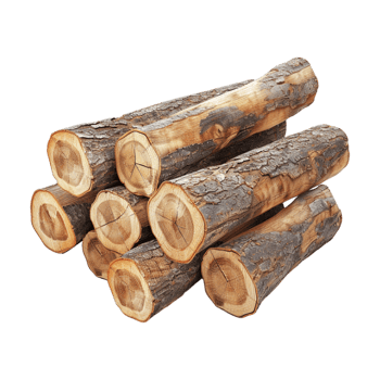 Wooden Logs Stack on Transparent Background png