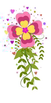 Colorful Flowers - Floral, Flourish, Accent, Border free vector