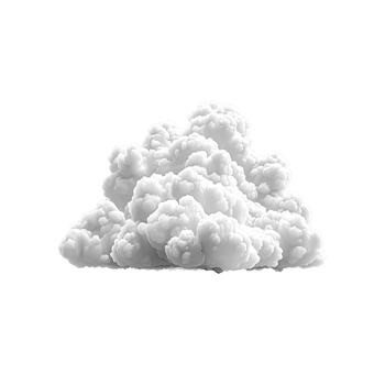 Minimalistic White Cloud Icon Symbolizing Simplicity and Clarity png