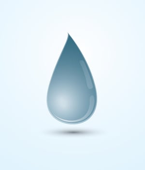 A dark blue natural water drop icon for business illustration vector