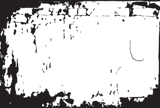 grunge texture of wall fragment with scratches and cracks vector