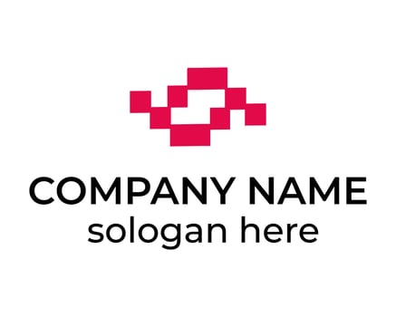 SW technology sign logo design vector