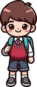 Back to School day student charachter for a also design vector