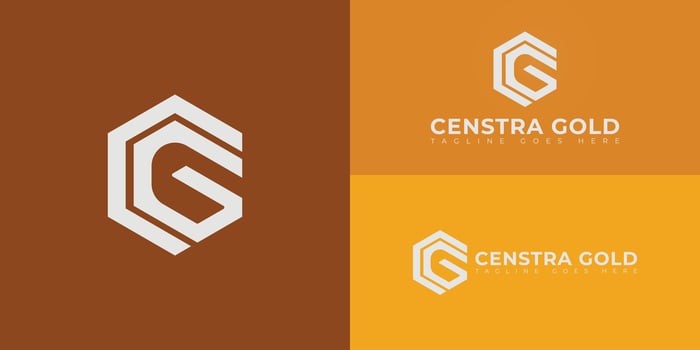 Abstract initial hexagon letters CG or GC logo in white color isolated on multiple background colors. The logo is suitable for the mineral business industry logo design illustration inspiration vector