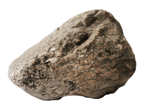 Large Stone on Transparent Background - Nature and Geology png