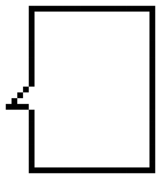8bit retro game pixel art speech bubble balloon icon sticker memo keyword planner text box banner png