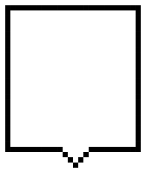 8bit retro game pixel art speech bubble balloon icon sticker memo keyword planner text box banner png