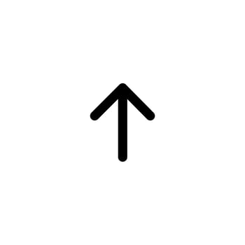 Up arrow icon vector