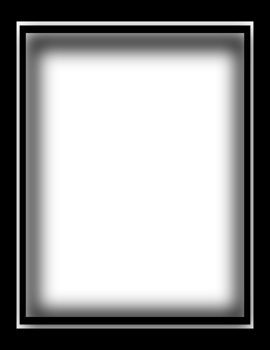 blank space picture border, black frame on transparent background png