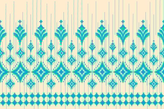 Abstract ethnic pattern art. Ikat seamless pattern traditional. American, Mexican style. Design for background, wallpaper, illustration, fabric, clothing, carpet, textile, batik, embroidery. vector