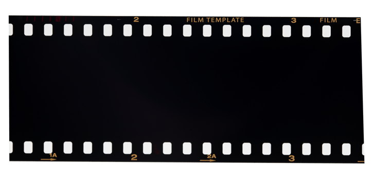film strip on transparent background. png
