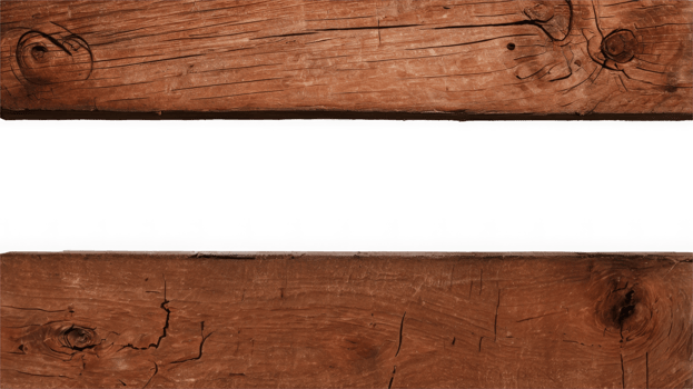 Wood, old wood and scratches on transparent background. Old surface grunge texture png