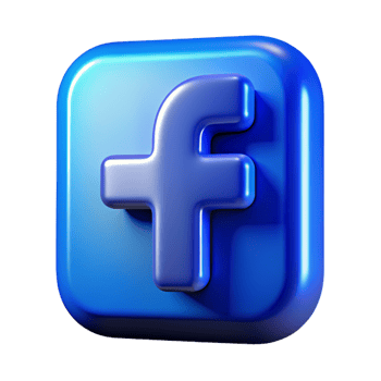 Facebook 3D Facebook logo 3D Facebook icon 3D Facebook symbol png