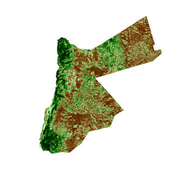 Jordan Topographic Map 3d realistic map Color 3d illustration png