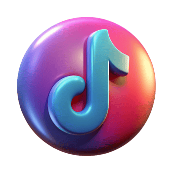 TikTok 3D TikTok logo 3D TikTok icon 3D TikTok symbol png