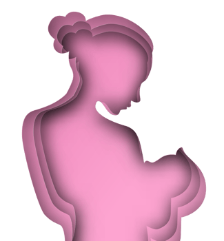Woman Breast Feeding Illustration png