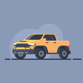 Outdoor Car Flat design illustration vector