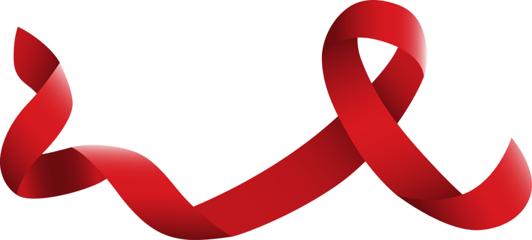 Red Awarness Ribbon AIDS png