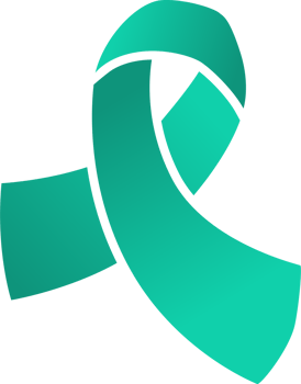 Teal Green Awareness Ribbon png