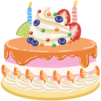 birthday cake with candles png