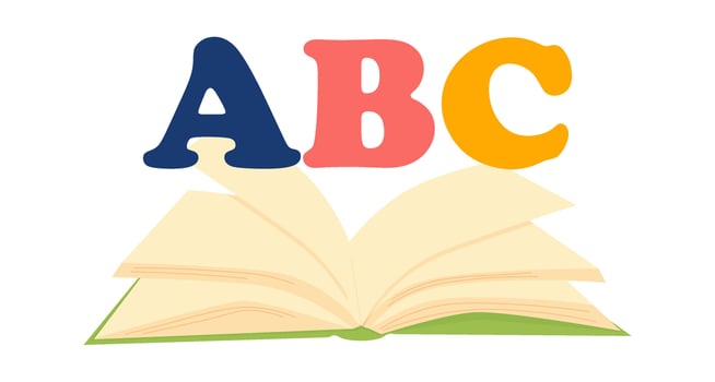 School discipline language grammar. flat style vector
