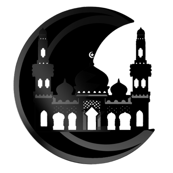 Islamic element decoration for special celebration greeting card png