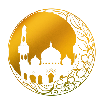 Islamic element decoration for special celebration greeting card png