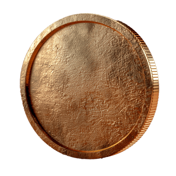 Abstract Coin Image on Transparent Background png