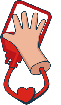 Flat Blood Donor Illustration png