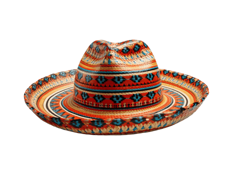 mexican sombrero hat isolated png