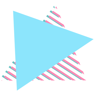 Abstract retro style 80s-90s geometric shapes png