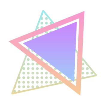 Abstract retro style 80s-90s geometric shapes png