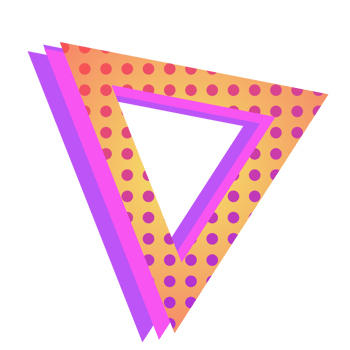 Abstract retro style 80s-90s geometric shapes png
