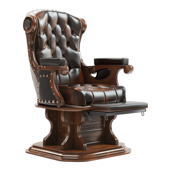 Captains chair isolated on transparent background png