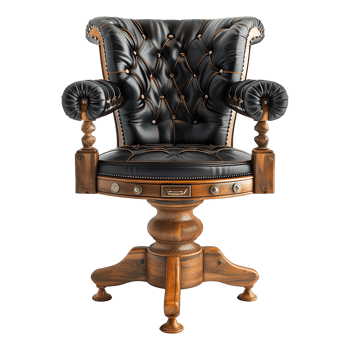 Captains chair isolated on transparent background png
