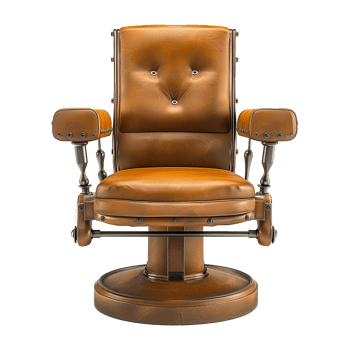 Captains chair isolated on transparent background png